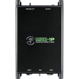 Mackie MDB Series, Passive Direct Box with 1/4” High-Impedance Input with Thru Output and Ground Lift (MDB-1P)
