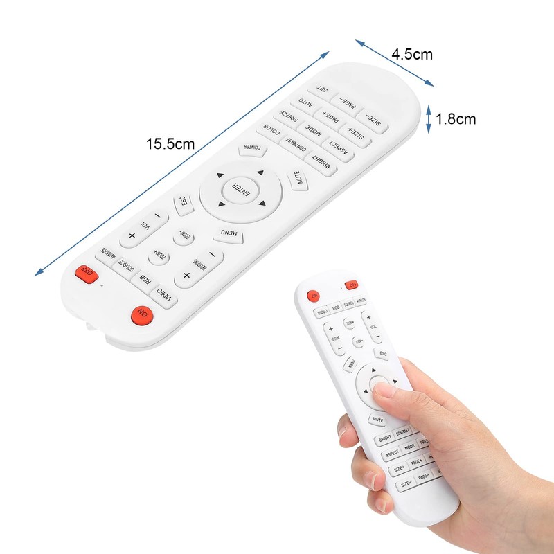 Universal Smart Projector Controller - White Remote Control for Projector
