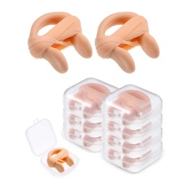 7 Pieces Swimming Nose Clip Silicone Nose Plug Protector with Elastic Rope for Kids and Adults Swimming Using