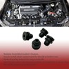 HLVEAUTO 4pcs Upper Lower Rubber Cushion Bushing Radiator Mount Insulator