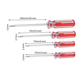 Rannb Triangle Head Screwdriver Set Magnetic Screwdriver 2.0mm, 2.3mm, 2.7mm, 4.2mm - 4pcs