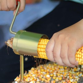 Corn Quick Husker, Hand Crank Corn Thresher, Manual Corn Sheller, Corn Peeling Tool, Corn Stripper Tool, Kitchen Gadgets