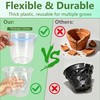 Clear Nursery Pots with Drainage 3.5 Inch: 100 Pack See