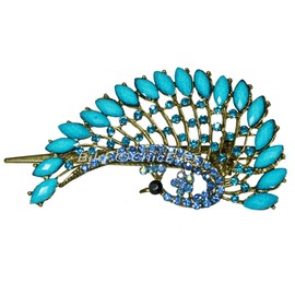 Beautiful Metal Rhinestone & Acrylic Hair Clip 5683e
