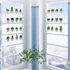 3-Tier Clear Hanging Window Plant Shelves 16In, Height Adjustable Acrylic