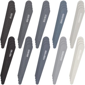 Honoson 40 Pcs Polishing Sticks Sanding Sticks for Plastic Models Metal Wood Buffing Sanding Tools Sandpaper Polishing Accessories Mini Finger Sander(Drop)