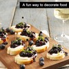 Cocktail Picks,100 Pcs Black Pearl White Pearl Toothpicks for Appetizers,4.7