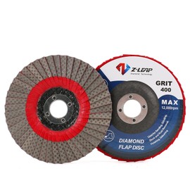 4" Grit 400 Sanding Discs 100mm Flap Grinding Disc for Angle Grinder Diamond Grinding Pad with 5/8" Mandrel