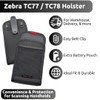 Holster for Zebra TC77 / TC78 Android Barcode Scanner Handhelds