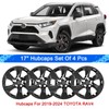 WEISIGAO Wheel Hubcaps Compatible with Toyota RAV4 2019-2024; 17 inch