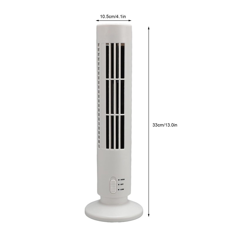 Bewinner Portable Desk Fan with 2 Speeds, USB Bladeless Small