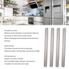 4Pcs Stove Gap Cover Stainless Steel Heat Resistant Easy Clean