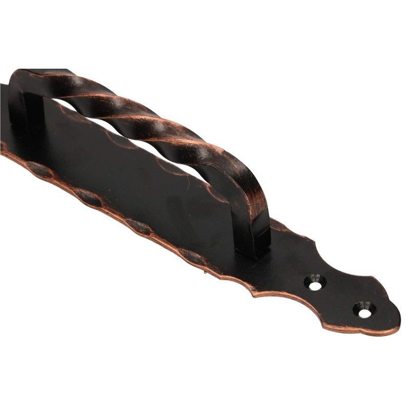 KOTARBAU® Door Handle 290 mm Copper Black Wrought Iron Door