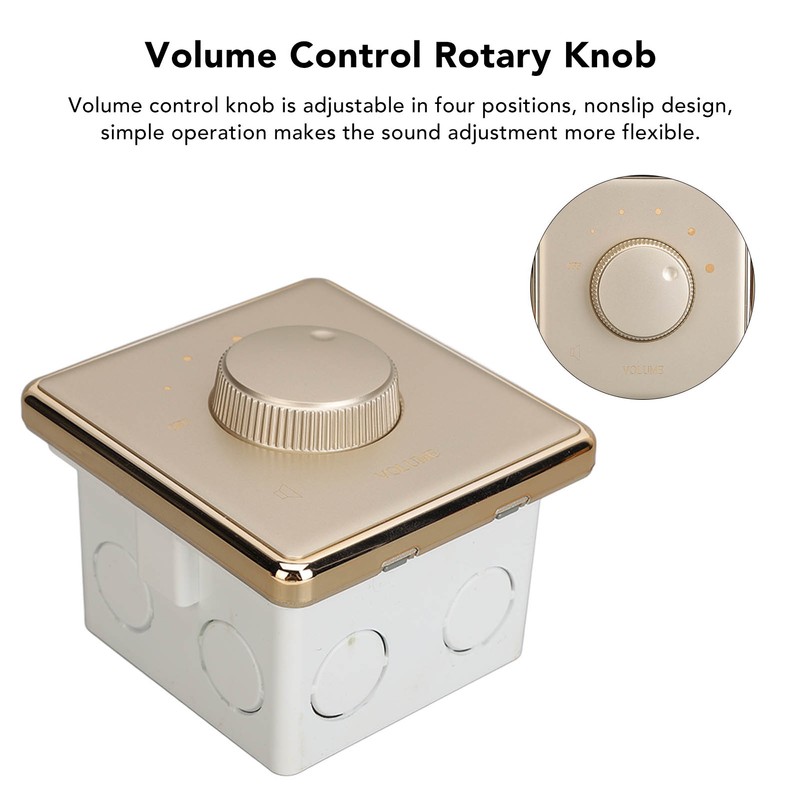 Volume Control Knob 30W 4 Position Wall Mount Volume Control