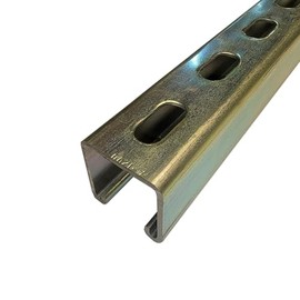 Online Metal Supply Gold Galvanized Steel Slotted Strut Channel, 1-5/8" x 1-5/8" x 36 inches, 12 Gauge