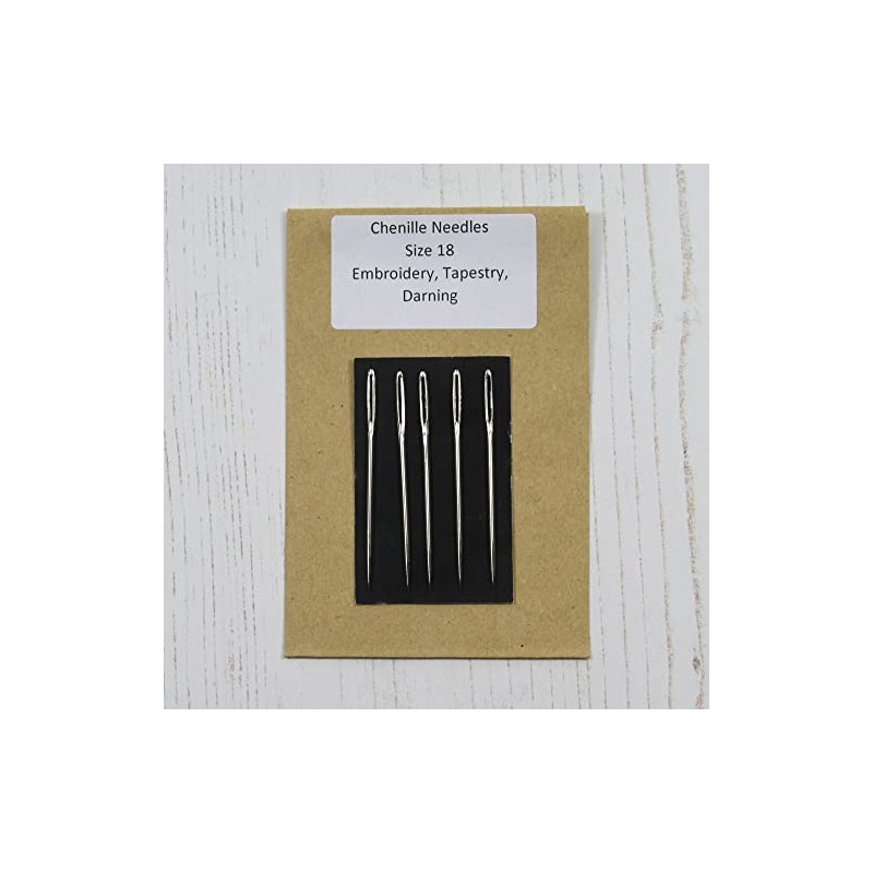 Crafty Hand Sewing Needles Chenille Embroidery Tapestry Darning Size 18
