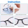 Rethan Retenedores de Gafas, Antideslizantes, 14 Pares, Negro, Blanco y