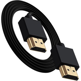 tunghey Ultra-Thin HDMI to HDMI Cable, Ultra Soft & Thin HDMI to HDMI Cord, Extreme Flexible & Skinny HDMI Wire Support 3D/4K@60Hz, 2160P, 1080P (0.5M)