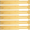 Durawe Company Adjustable Bamboo Drawer Dividers Organizers Expandable (12-16") Kitchen