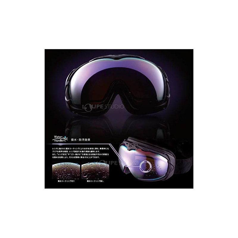AXE AX990WCM Skiing/Snowboarding Goggles, Cockpit Lens, UV Protection, Compatible with