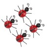 4Pcs Ladybug Wall Decoration Iron Ladybug with Black Spots Ladybug