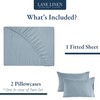 LANE LINEN Twin XL Fitted Sheet - 100% Organic Cotton