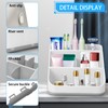 Toothbrush Holder for Bathroom,Detachable for Easy Cleaning Multi-Functional Countertop Storage