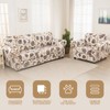 Lamberia Printed Sofa Cover for 3 Cushion Couch High Stretch