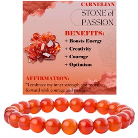 Bivei Pearl Bracelet for Women 8 mm Semi Precious Natural Stone Stretch Elastic Jewellery Yoga Gifts, Stone, No gemstone