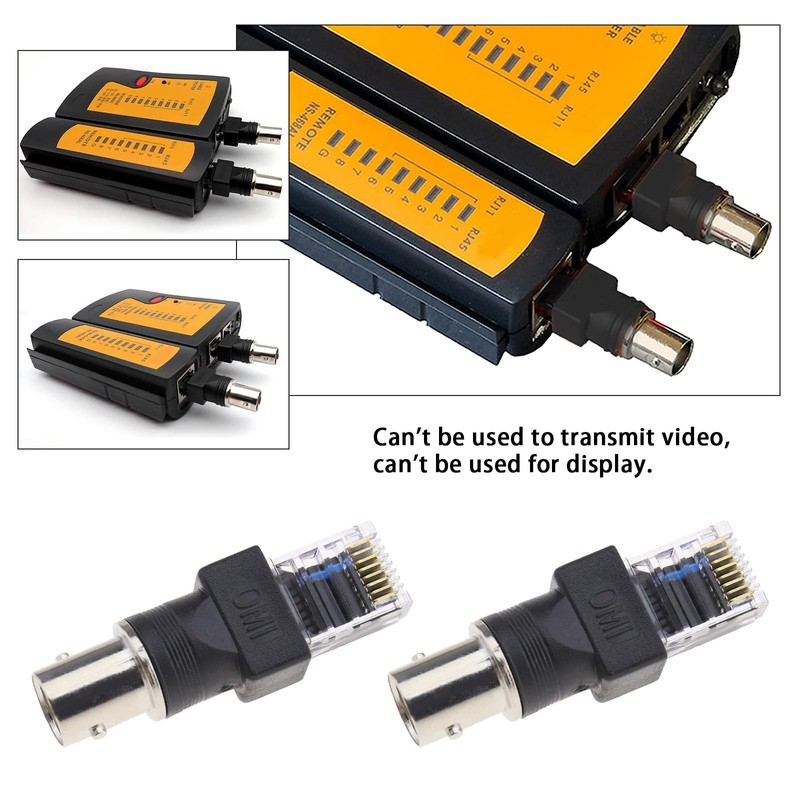 EMSea BNC Female to RJ45 Male RF Coaxial Connector Coupler