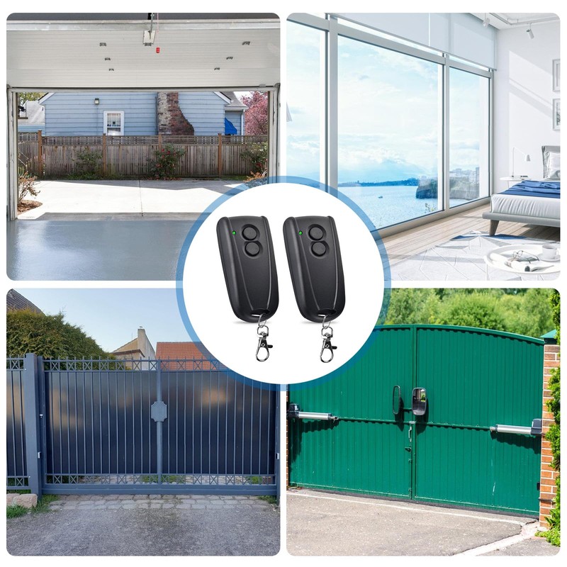 2 x 433.92 MHz Garage Door Opener, Garage Door Remote