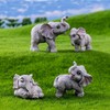 6 Mini Elephant Figurine Animal Figurine Mini Animal Fegua Meditation