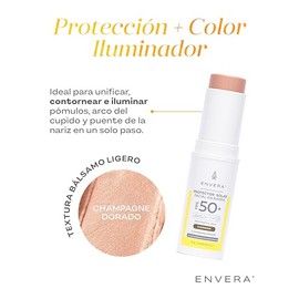ENVERA  Protector Solar Facial y Corporal 3 en 1 FPS 50 UVAUVB, PA  15gr  Humectante, Antioxidantes  Bloqueador Solar en Barra Hipoalergnico...       