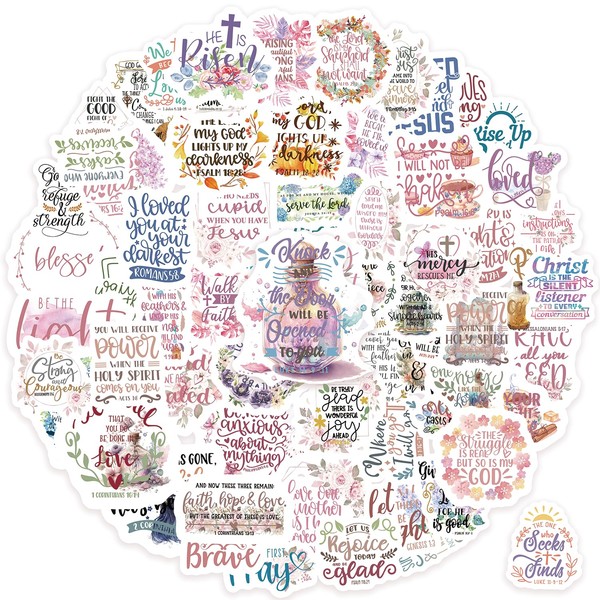300Pcs Inspirational Christian Stickers,SLAPAFLIFE Motivational Stickers for Students and Adults,Christian,and