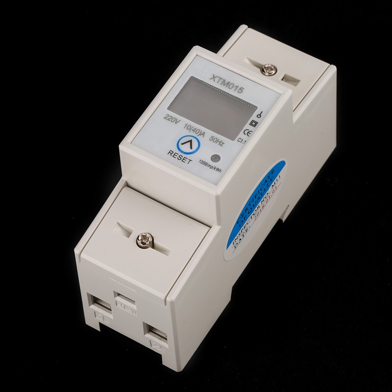 10(40)A Digital 1 phase 2 Wire 2P Din Rail Electric