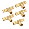 3 Way Adapter Fitting Brass 5/8in Brass Universal Tee Fitting