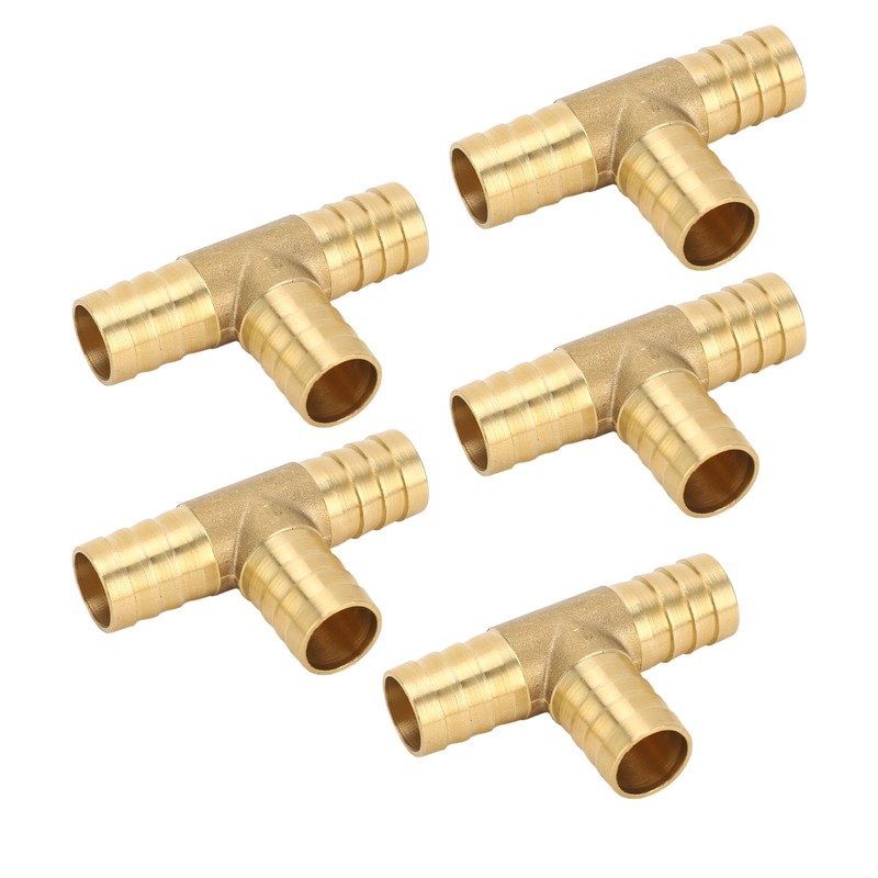 3 Way Adapter Fitting Brass 5/8in Brass Universal Tee Fitting