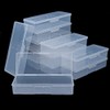 Clear Nail Tool Storage Box with Labels - 12 Piece