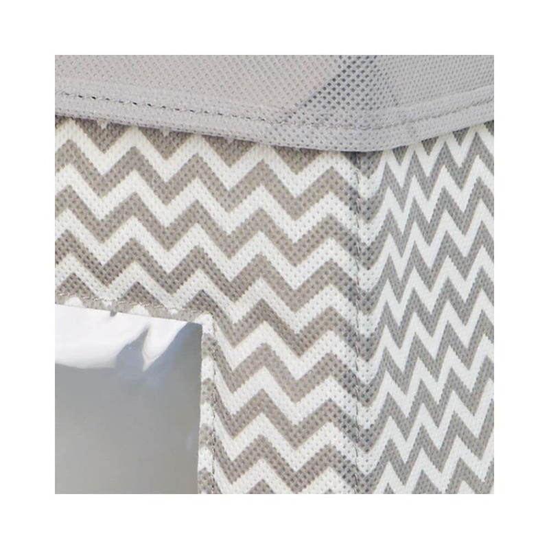 mDesign Fabric Basket with Lid - The Ideal Fabric Storage