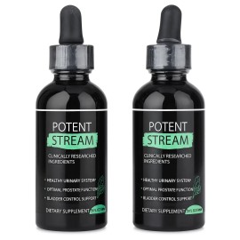 Potent Stream 2-Pack Potent Stream Drops, PotentStream Prostate & Overall Wellness Support