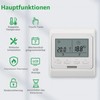 Wengart Thermostat Electric Underfloor Heating 16A, WG806 Digital Room Thermostat