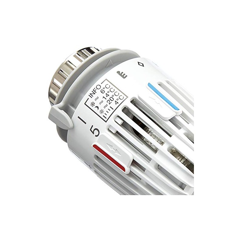 Heimeier Radiator Thermostatic Head Type K White Set of 4