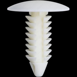 Rexka 100pcs Natural White Nylon Fender Bumper Shield Push Pin Retainer 6030441 for 07-18 Jeep Wrangler JK