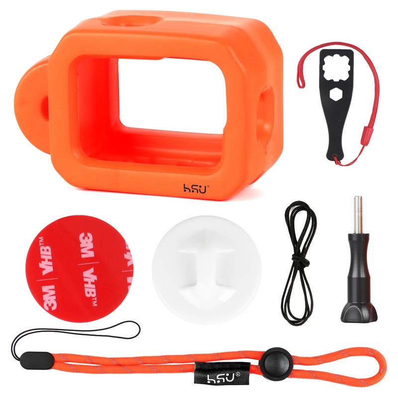 HSU Super Buoyancy Gopro Floating Case Underwater Accessories Orange Float