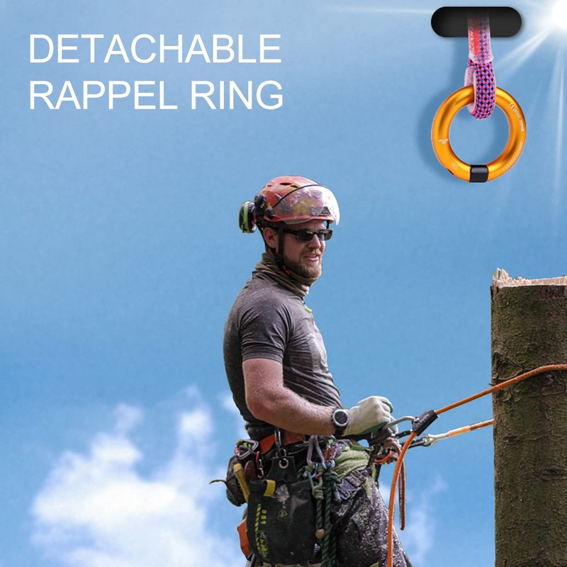 Detachable 12mm Opening Rappel Ring - Climbing Connector Belay for