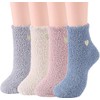 Zando Fluffy Socks Womens Ladies Socks Bed Socks For Women