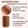 XIIMENALU Afro Kinky Curly Braiding Bulk Hair For Mini Twists