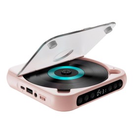 CD Player with Headphones for Seamless Music Experience Such As CD ABS Portable Cd Player with Headphones MP3, Pink