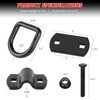 AUTOBOTS 1/2" Heavy Duty Bolt-On Forged D Ring, 12000Lbs Break