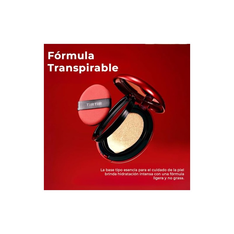 Tirtir Mask Fit Red Cushion Tono 28n Oat Base Maquillaje
